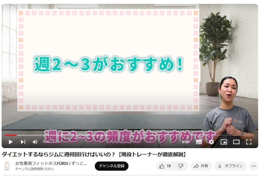 ファディーの公式では2,3回の頻度を推奨