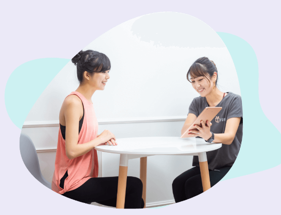 ファディートレーニング時の服装はトレーニングできる格好で来店してもオッケーです
