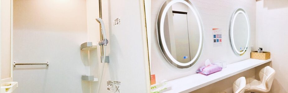 店舗によってはシャワールームもあり